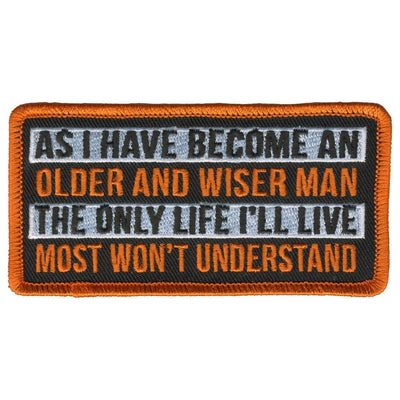 Hot Leathers Patch Wiser Man - American Legend Rider