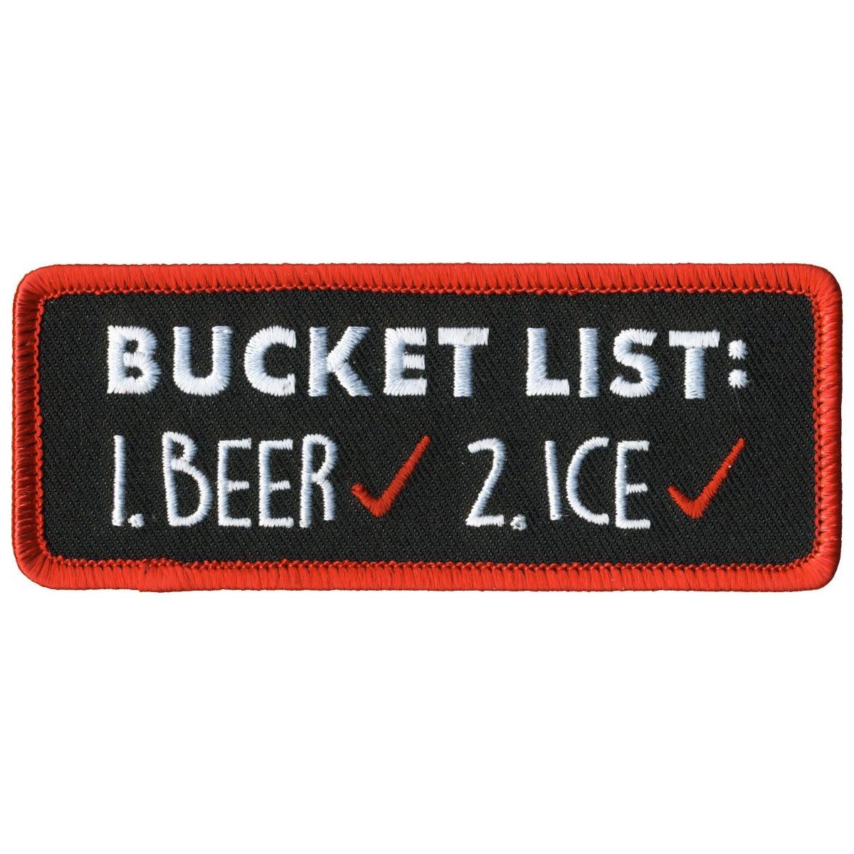 Hot Leather Bucket List Patch - American Legend Rider