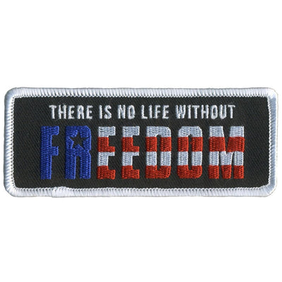 Hot Leathers Patch No Life Without Freedom - American Legend Rider