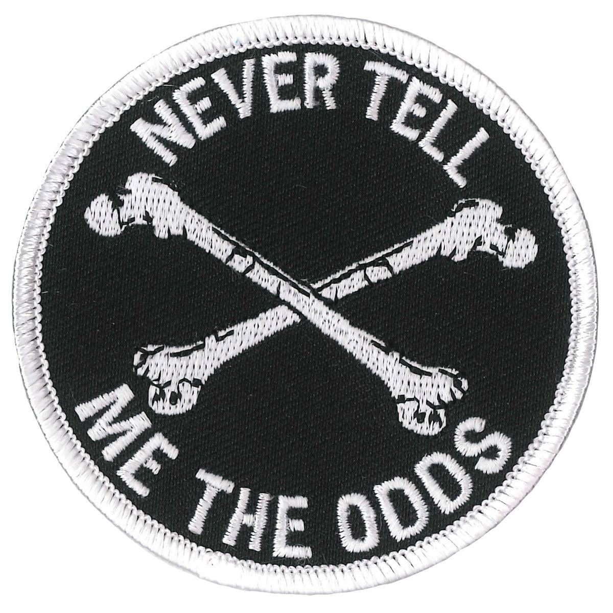 Hot Leathers Never Tell Me The Odds Patch - American Legend Rider