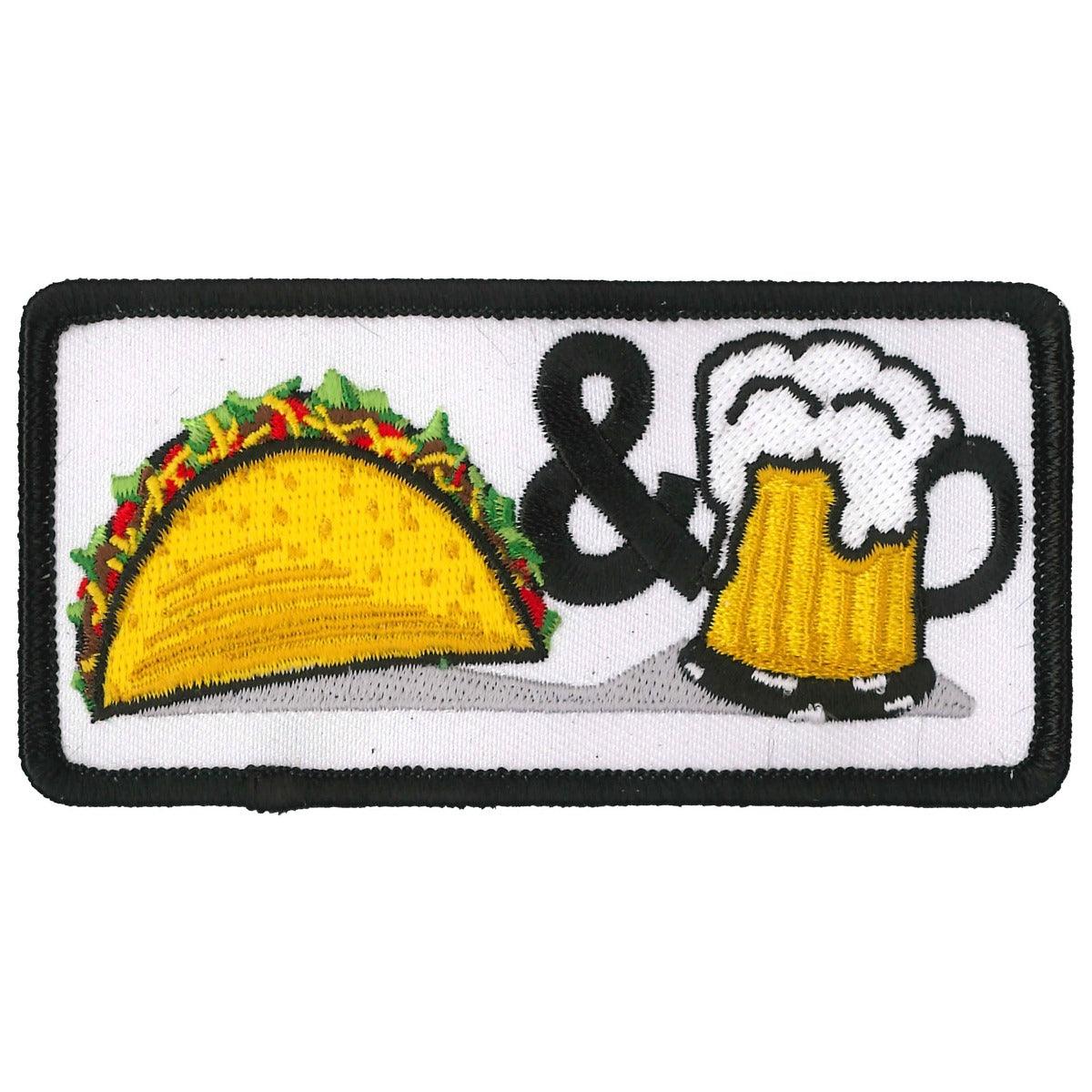 Hot Leathers Taco And Beer Patch - American Legend Rider