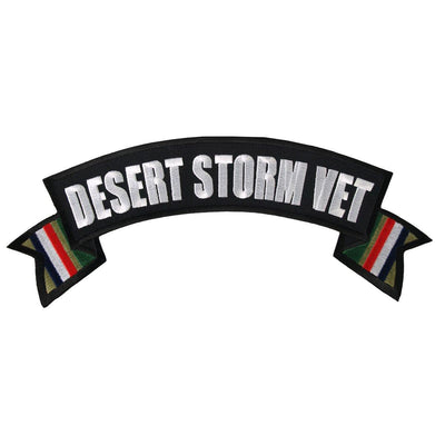 Hot Leathers Desert Storm Vet Banner 11" X 3" Patch - American Legend Rider