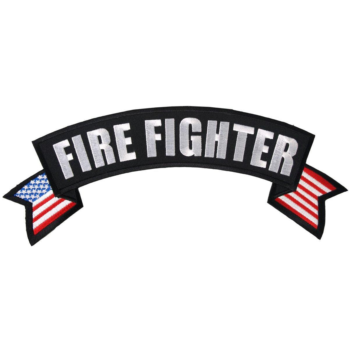 Hot Leathers Fire Fighter Banner 11" X 3" Patch - American Legend Rider