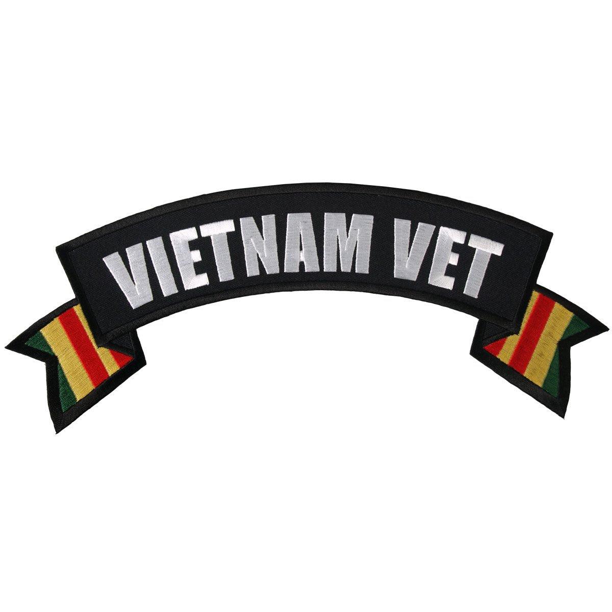 Hot Leathers Vietnam Vet Banner 11" X 3" Patch - American Legend Rider