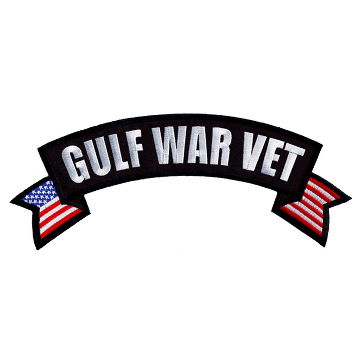 Hot Leathers Gulf War Vet Banner 4" X 1" Patch - American Legend Rider