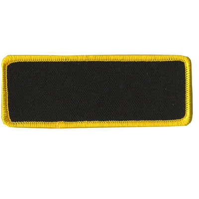 Hot Leathers Blank W/ Yellow Trim 4" X 1.5" Patch - American Legend Rider