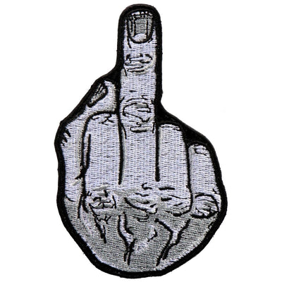 Hot Leathers Patch Middle Finger 4" - American Legend Rider