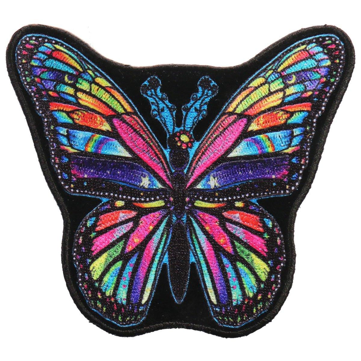 Hot Leathers Patch Rainbow Butterfly 4" - American Legend Rider