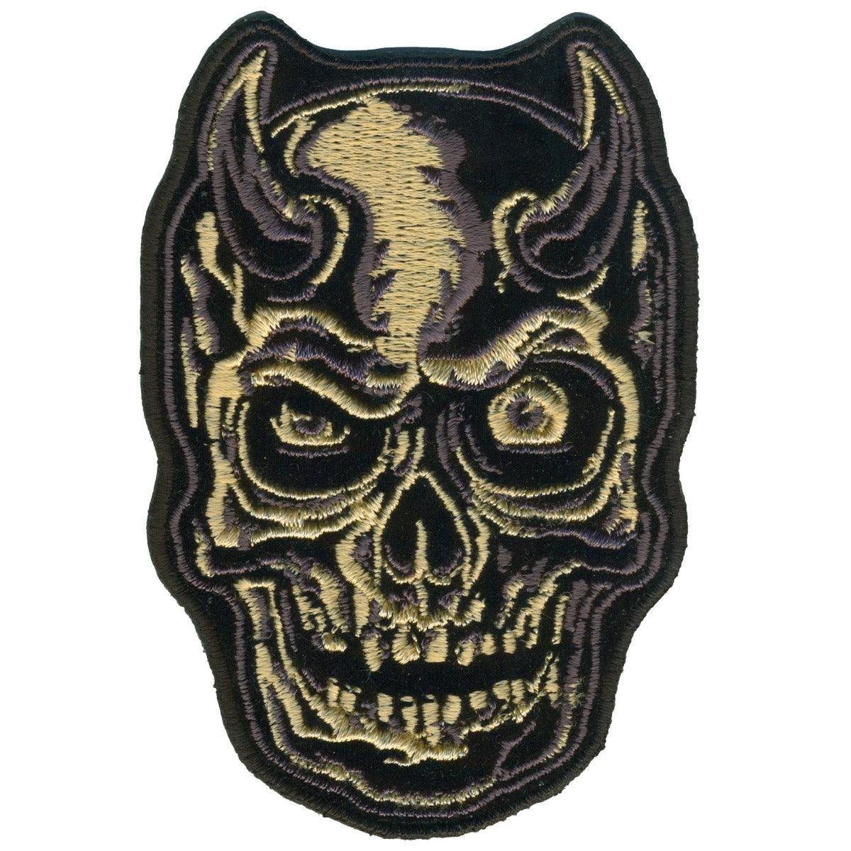 Hot Leathers Patch Devil Horn Skull 9'' - American Legend Rider