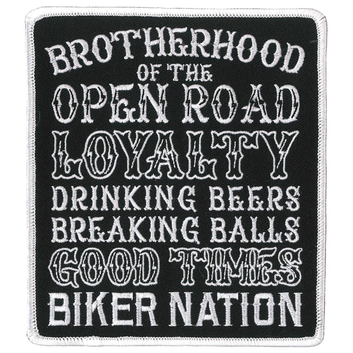 Hot Leathers Brotherhood Road 5" Patch - American Legend Rider