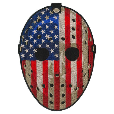 Hot Leathers Hockey Mask Patch 5" - American Legend Rider