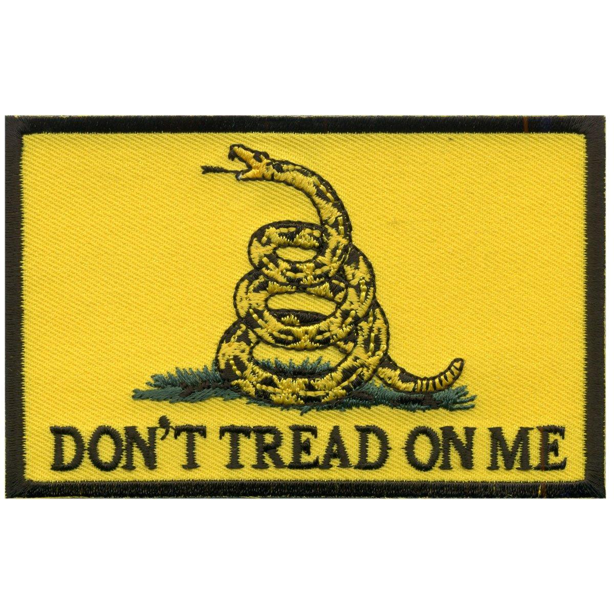 Hot Leathers Don'T Tread On Me Hook Back 4" X 2.5" Patch - American Legend Rider
