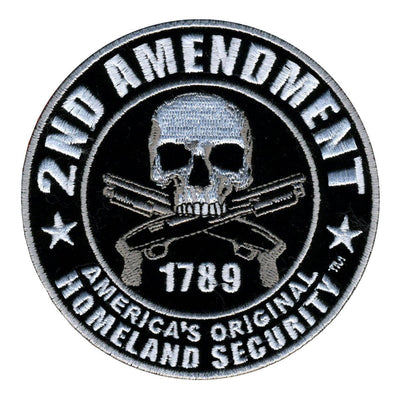 Hot Leathers 2Nd Amendment America's Original Homeland Security Hook Back 4" X 4" Patch - American Legend Rider