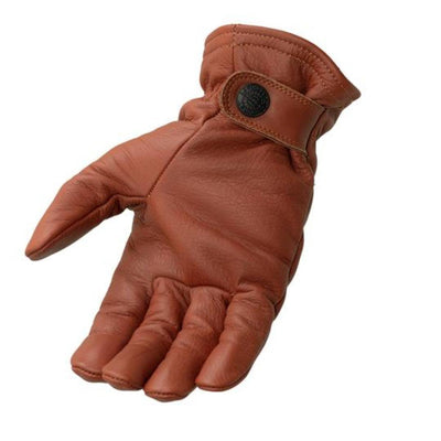 First Manufacturing Pursuit - Men's Motorcycle Gloves With DuPont™ Kevlar™ lined palm, Brown - American Legend Rider