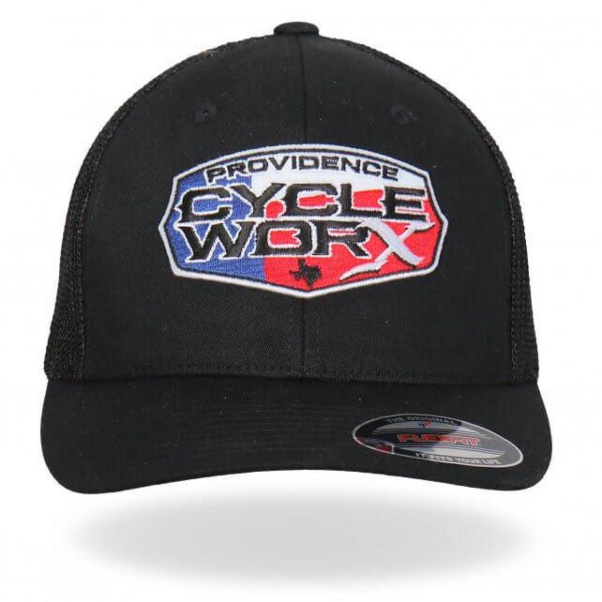 Hot Leathers Official Providence Cycle Worx Texas Patch Hat - American Legend Rider