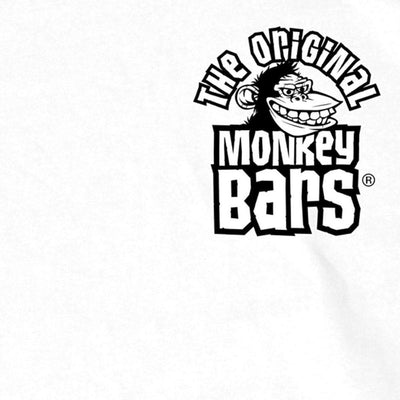 Hot Leathers Men's Official Paul Yaffe's Bagger Nation Monkey Bars Double Sided White T-Shirt - American Legend Rider