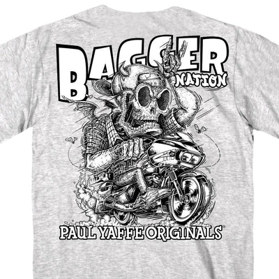 Hot Leathers Men's Official Paul Yaffe's Bagger Nation Monster Double Sided T-Shirt - American Legend Rider