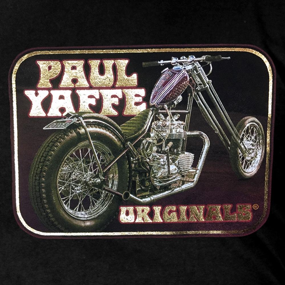 Hot Leathers Men's Official Paul Yaffe's Bagger Nation Gold Foil Originals Chopper T-Shirt - American Legend Rider