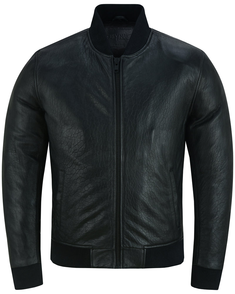 Daniel Smart Men's Fashion Leather Bomber Jacket