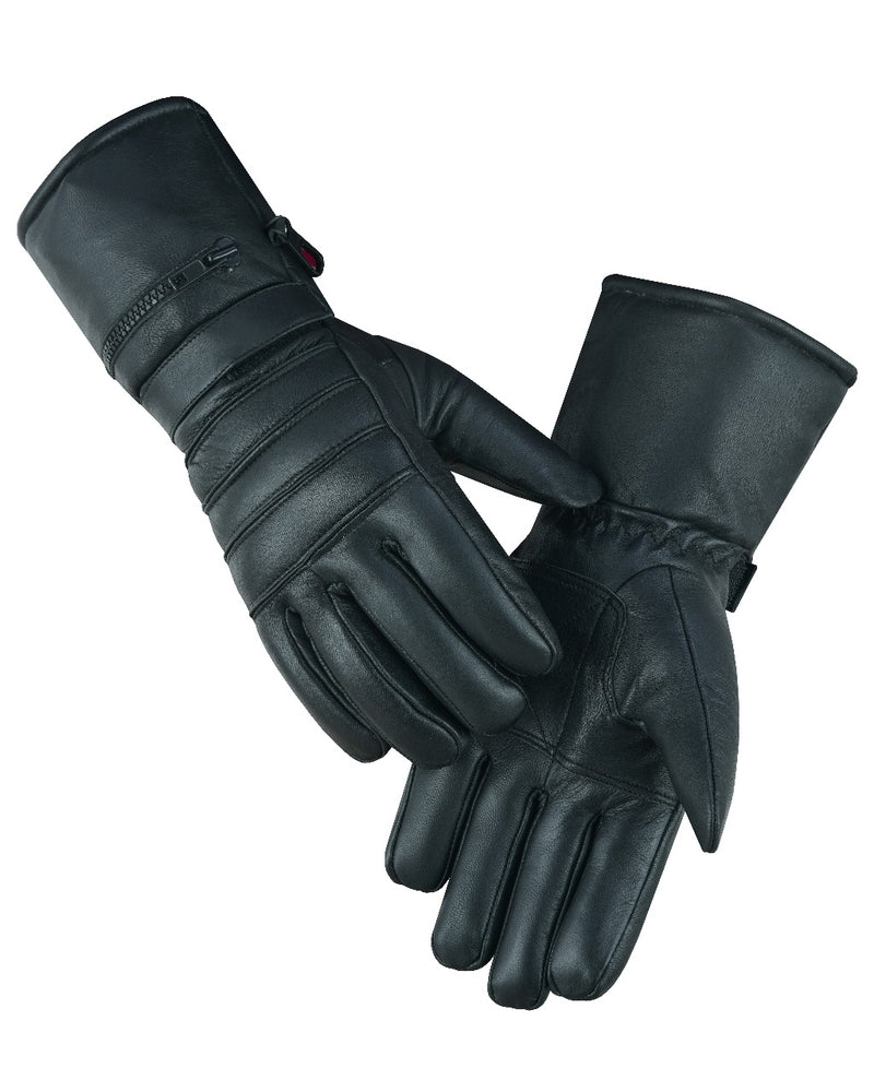 A pair of Daniel Smart Cold Weather Gauntlet gloves with extended cuffs.