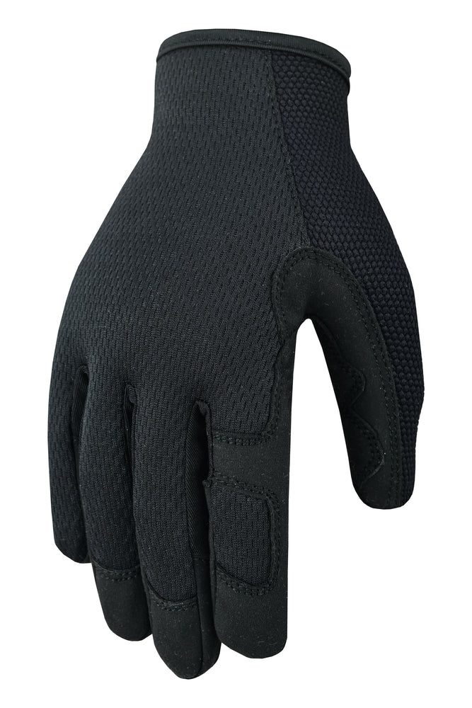 The Daniel Smart Tool Time is a durable black, lightweight glove made from breathable mesh with reinforced stitching, displayed against a white background.