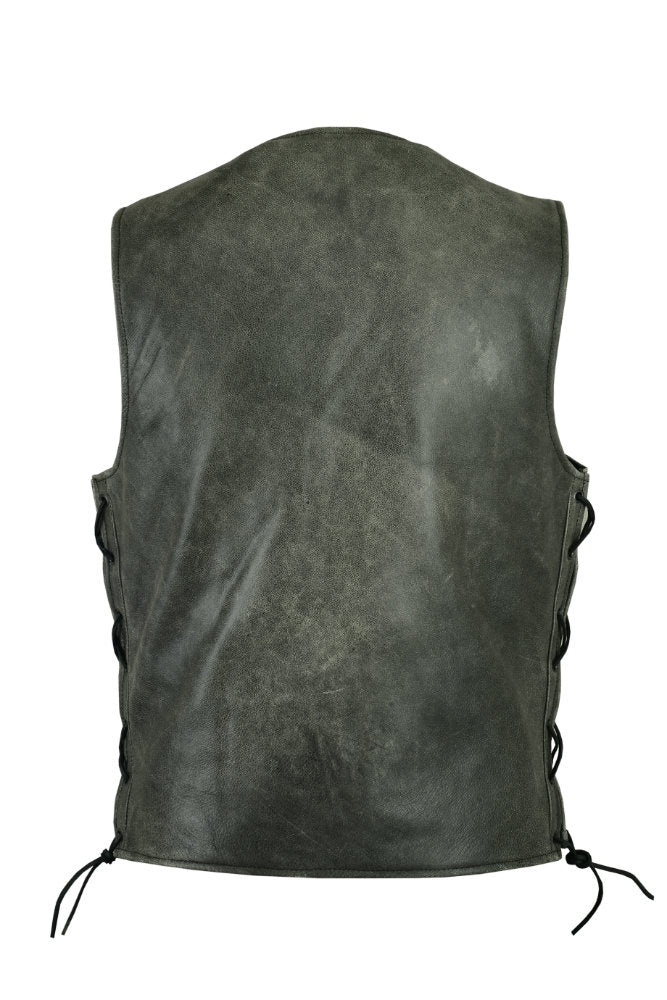 Daniel Smart Men's Gray Single Back Panel Concealed Carry Vest