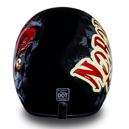 Daytona D.O.T. Cruiser w/ Joker Motorcycle Open Face 3/4 Shell Helmet
