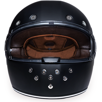 Daytona D.O.T Retro - Dull Black w/Dull Black Accents