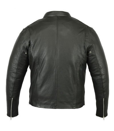 Daniel Smart Cruiser Motorcycle Leather Jacket w/ Removable Hoodie - American Legend Rider