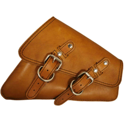 La Rosa Harley-Davidson Sportster Swing Arm Saddle Bag (Left & Right, Various Colors, Leather) - American Legend Rider