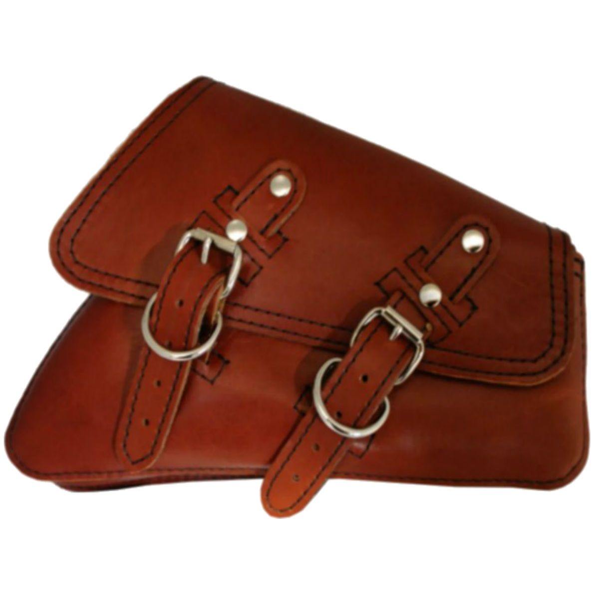 La Rosa Harley-Davidson Sportster Swing Arm Saddle Bag (Left & Right, Various Colors, Leather) - American Legend Rider