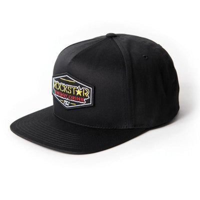 Factory Effex Rockstar Emblem Snapback Hat, Black - American Legend Rider