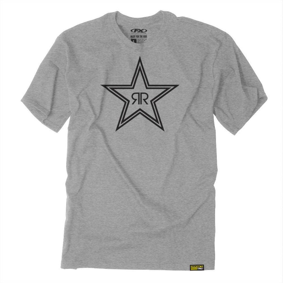 Factory Effex Men's Rockstar Outline T-Shirt, Gray - American Legend Rider