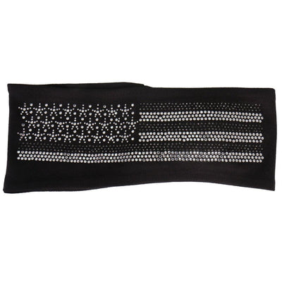 Hot Leathers Gray American Flag Bling Wrap - American Legend Rider