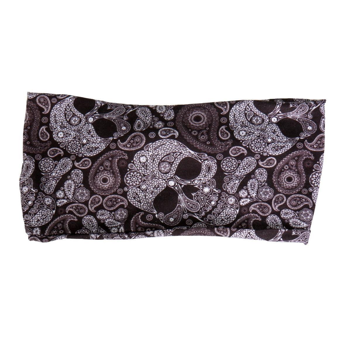 Hot Leathers Black Paisley Skull Ez Band - American Legend Rider
