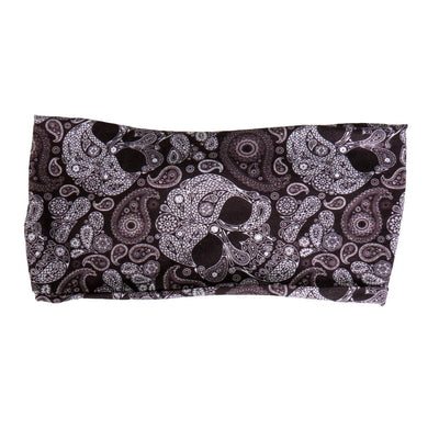 Hot Leathers Black Paisley Skull Ez Band - American Legend Rider