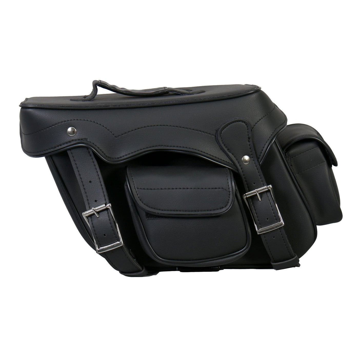Hot Leathers Extra Large Saddle Bags With Concealed Carry Pocket - American Legend Rider