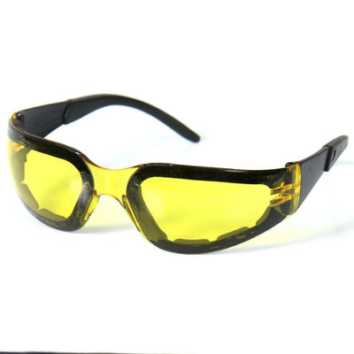 Hot Leathers Rider Sunglasses With Padding And Yellow Lenses - American Legend Rider