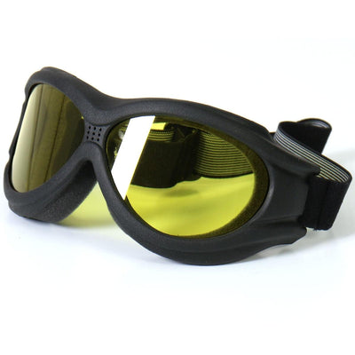Hot Leathers Big Ben Goggles With Yellow Lenses - American Legend Rider