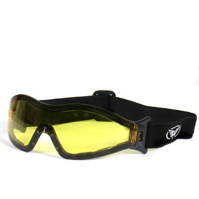 Hot Leathers Ares Safety Goggles With Yellow Lenses - American Legend Rider