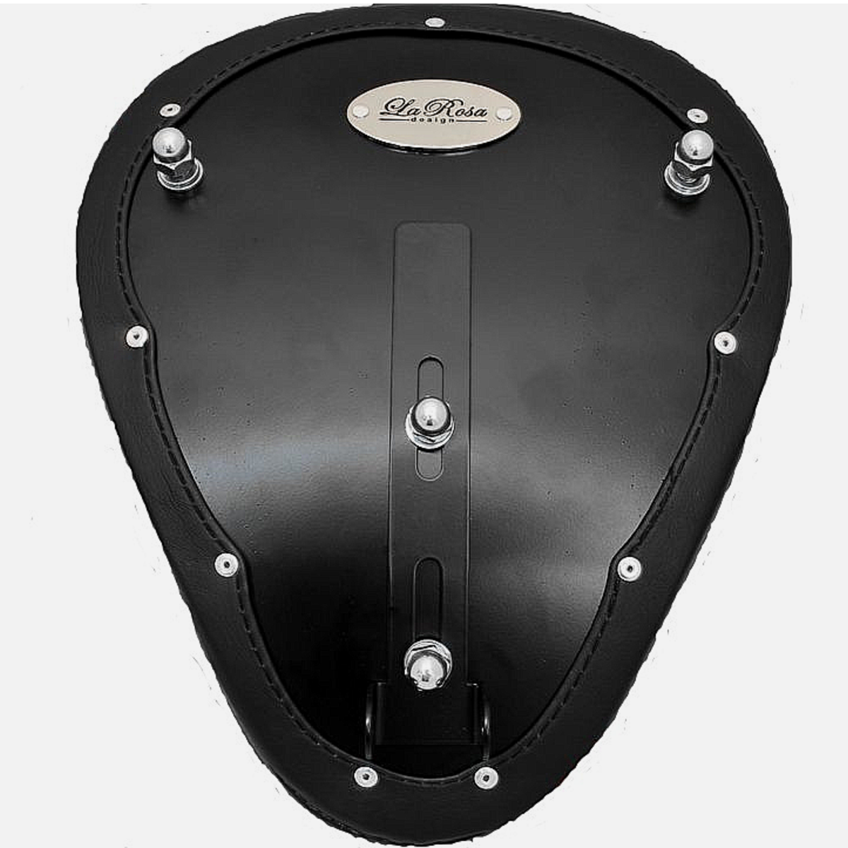 La Rosa 13" Chopper Bobber Eliminator Solo Seat Iron Cross