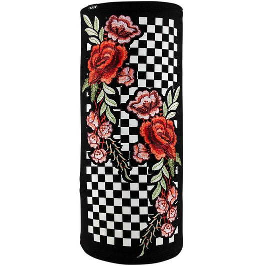 Zan headgear® Checkered Floral  All in One Headgear - American Legend Rider