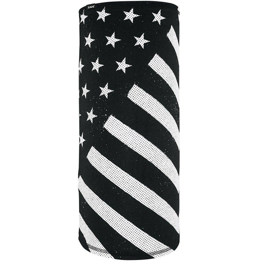 Zan headgear® Series Black and White Flag All in One Headgear - American Legend Rider