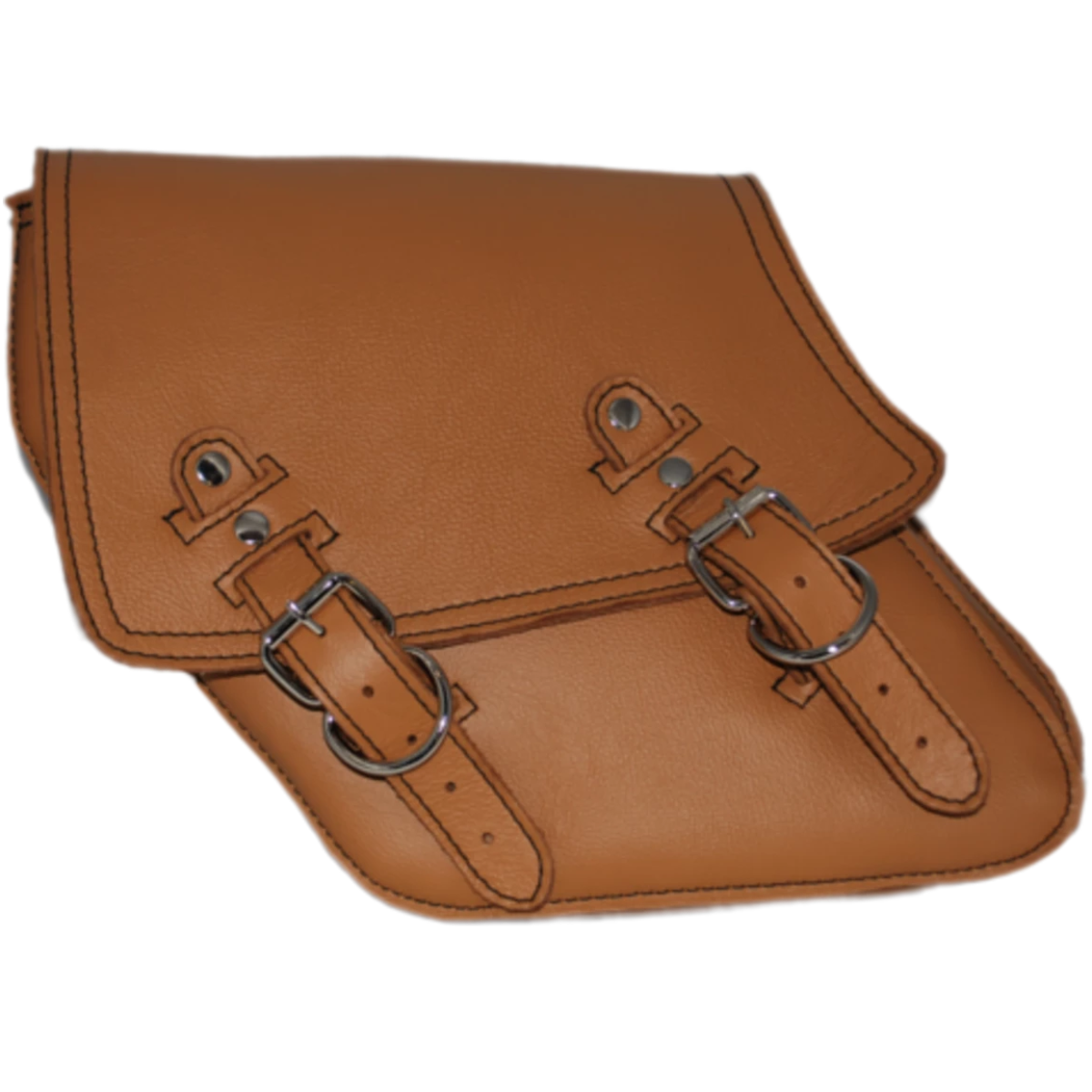 La Rosa Plain Leather Solo Saddle Bag - American Legend Rider