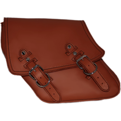 La Rosa Plain Leather Solo Saddle Bag - American Legend Rider