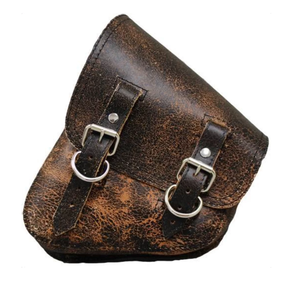 La Rosa Harley V Rod Left Side Saddle Bag - Rustic Brown - American Legend Rider