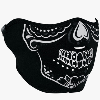 ZANheadgear® Calavera Half Face Mask, Neoprene/Polyester, One Size - American Legend Rider