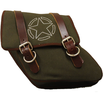 La Rosa Stitched Star Solo Saddle Bag - American Legend Rider