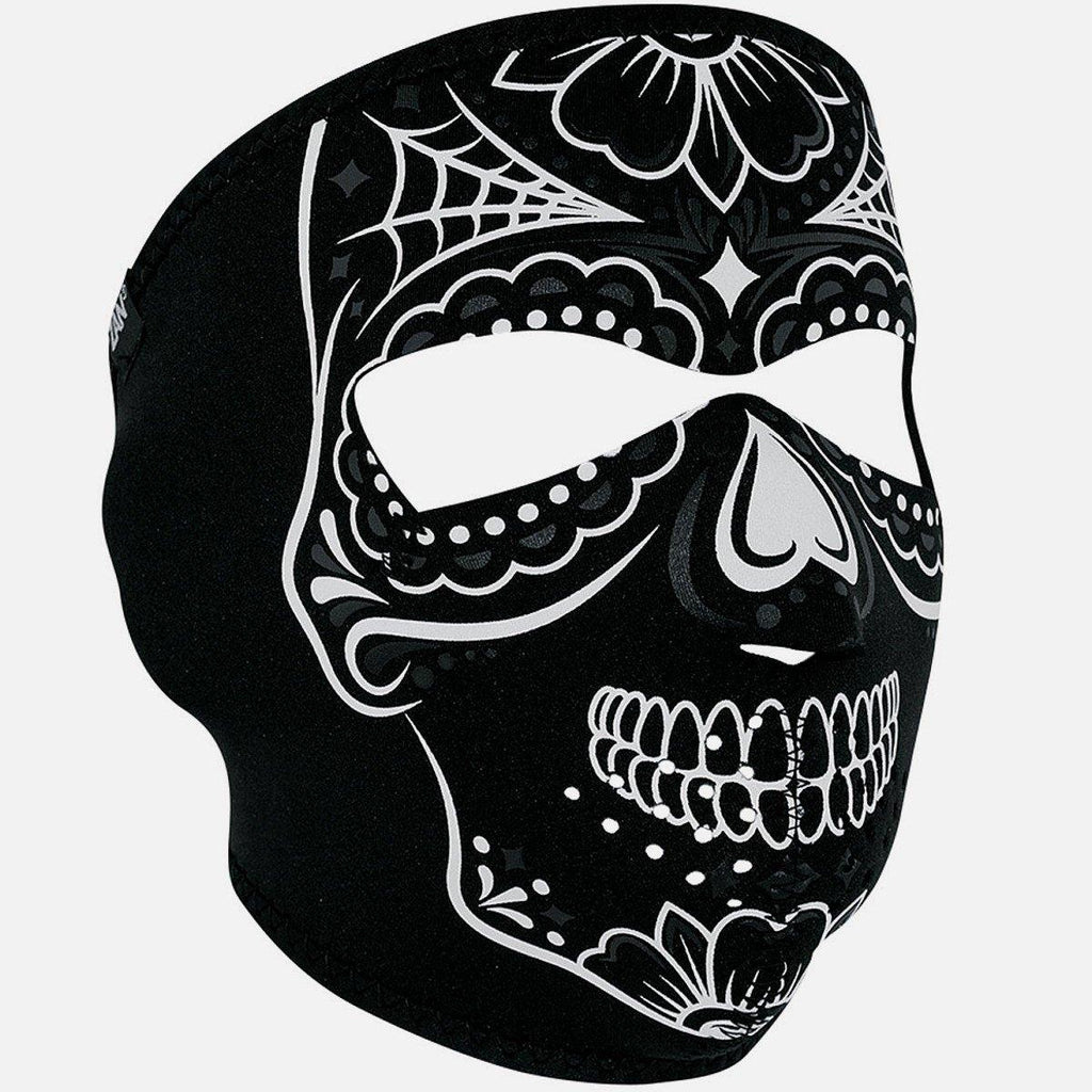 ZANheadgear® Calavera Full Face Mask, Neoprene/Polyester, OSFM, Black