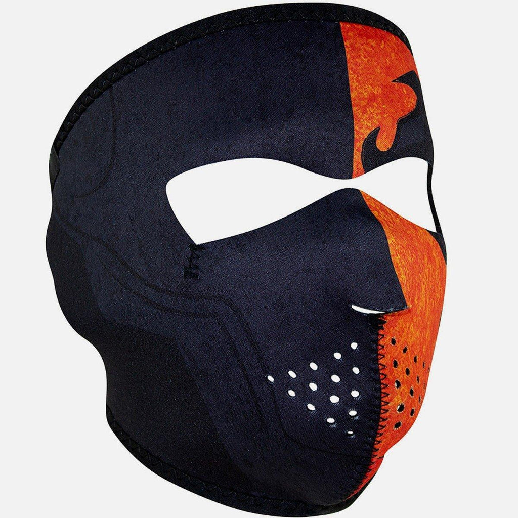 ZANheadgear® Merc Full Face Biker Mask, Neoprene/Polyester, OSFM, Black/Orange